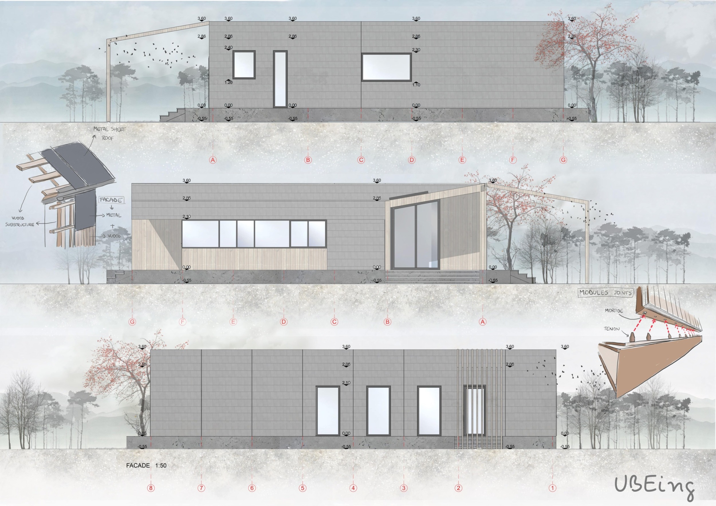 Architecture project // Natural Light and Modular Spaces Enhanced by ...