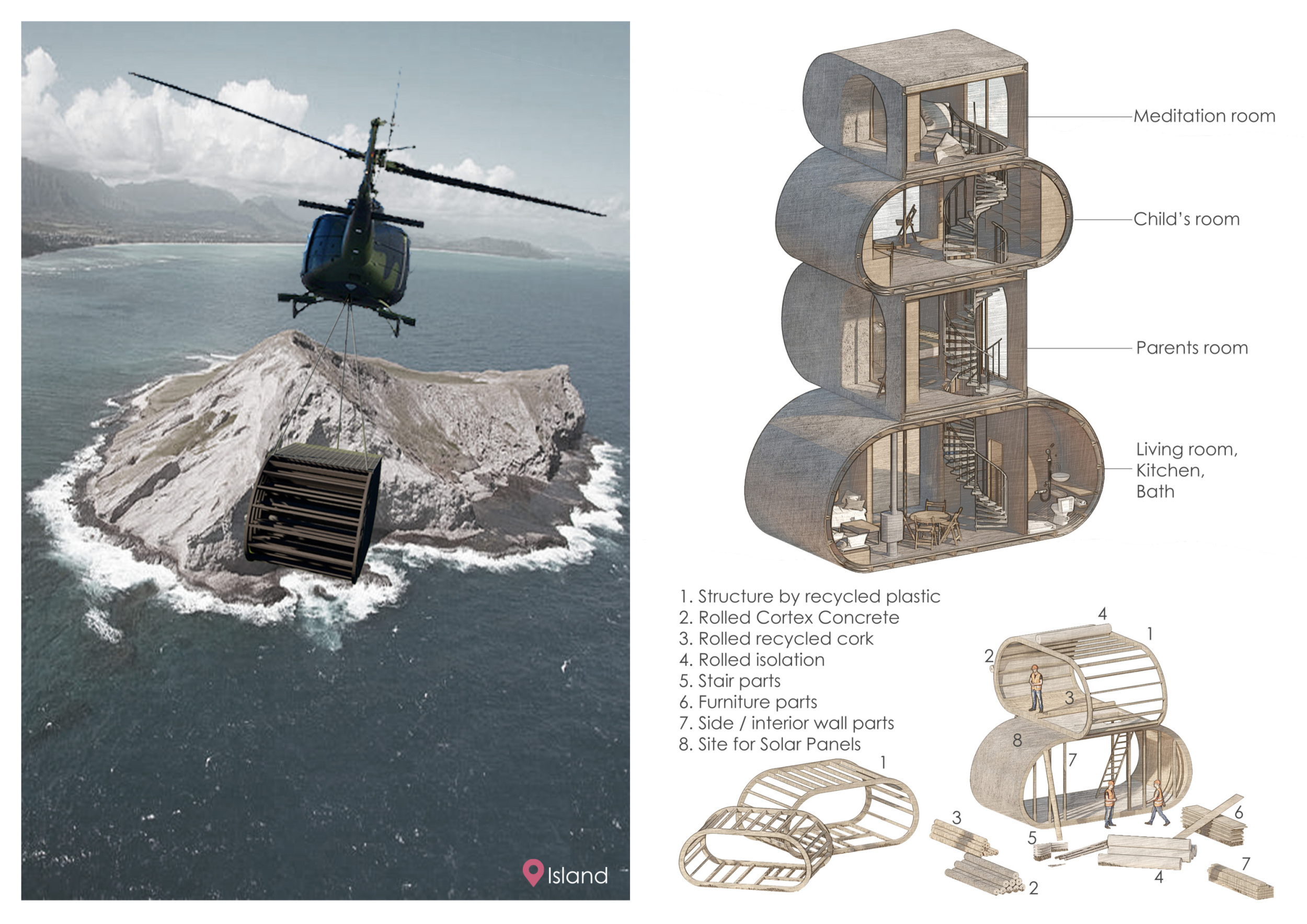Architecture project // Cortex Concrete Modules with Recycled Plastic ...