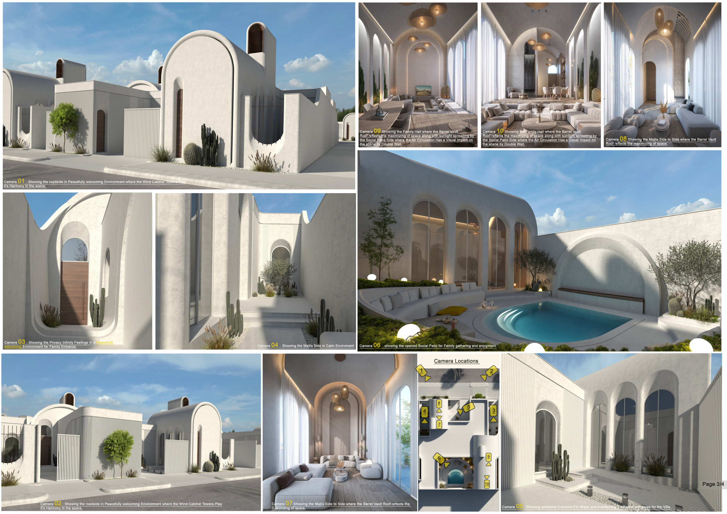 Architecture project // Barrel Vault Roofs and 3d-Printed Elements in a ...