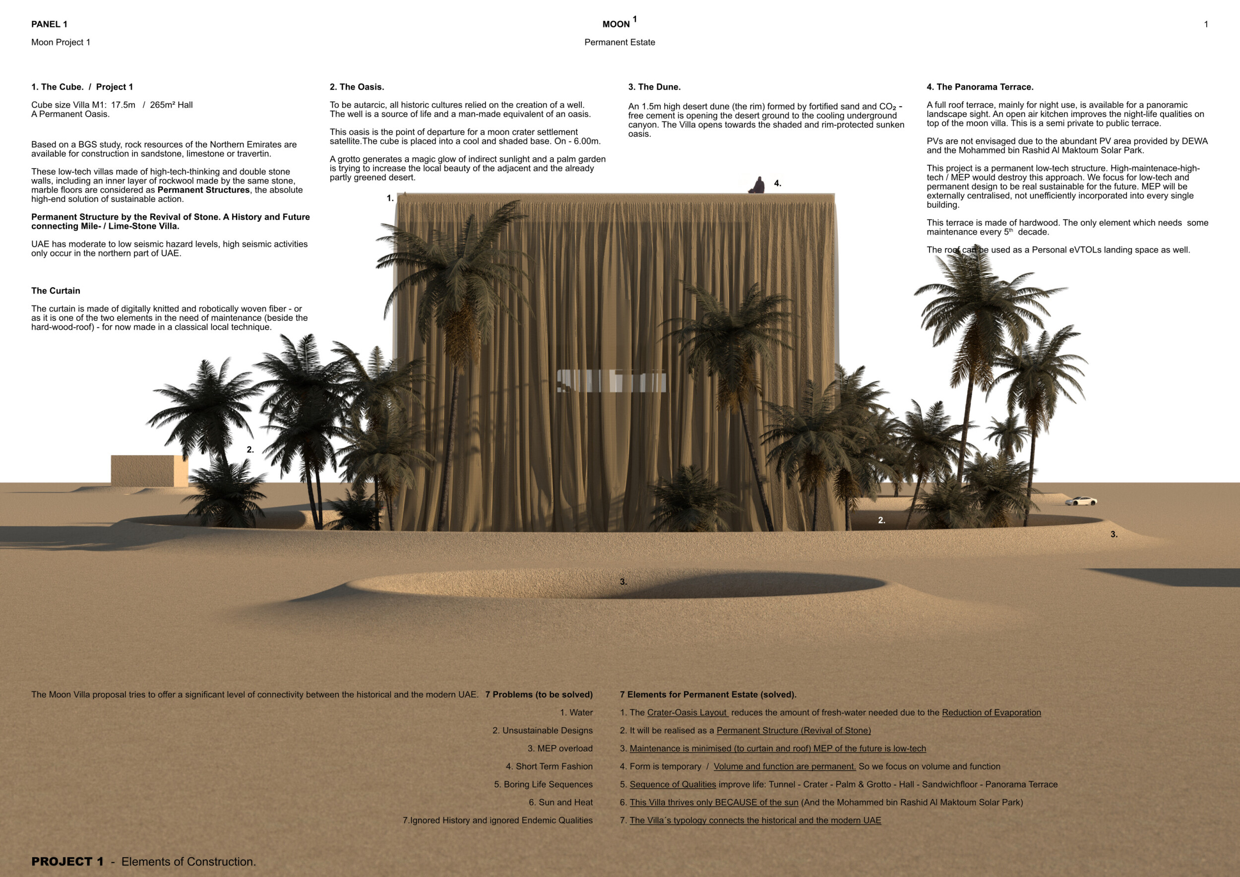 Architecture project // Digitally Knitted Fabric and Local Stone Create ...